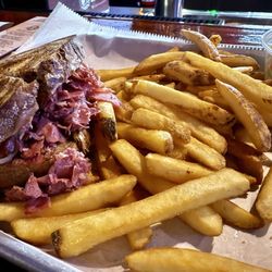 The Bowery Grille & Pub - Reuben sandwich and fries: excellent