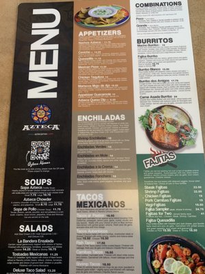 Menu photo 2 Azteca Mexican Restaurant Kennewick, WA Menu photo 2 Azteca Mexican Restaurant Kennewick, WA