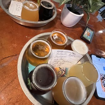 Escape Craft Brewery - Flights of 6 - Breweries Near Me - Redlands, California Escape Craft Brewery - Flights of 6 - Breweries Near Me - Redlands, California