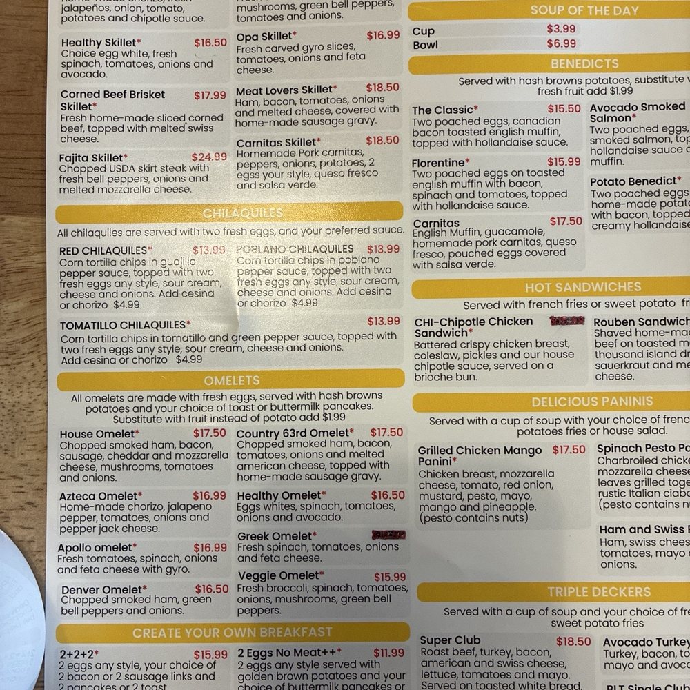 The Cracked Egg - Menu - Breakfast & Brunch Near Me - Chicago, Illinois