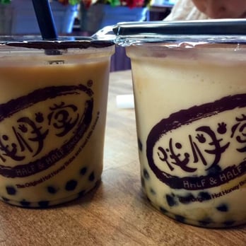 Half and Half Tea Express - The signature milk on the right. - Coffee & Tea Near Me - Pasadena, California Half and Half Tea Express - The signature milk on the right. - Coffee & Tea Near Me - Pasadena, California