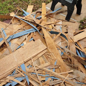 Easterling Services - What was left of the damaged plywood. It literally turned into toothpicks. I broke it down and put in contractor-grade trash bags. - Handyman Near Me - Bastrop, Texas Easterling Services - What was left of the damaged plywood. It literally turned into toothpicks. I broke it down and put in contractor-grade trash bags. - Handyman Near Me - Bastrop, Texas