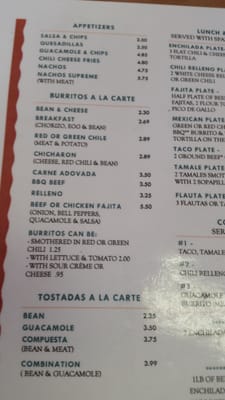 Menu photo 2 Don Juan's Cocina Socorro, NM