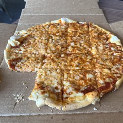 George's Pizza - Thin crust.