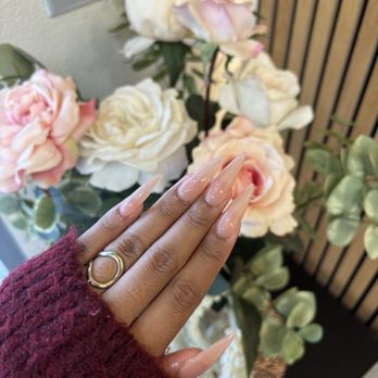 Galaxy Nails & Spa - Long Stiletto - Nail Salons Near Me - Fullerton, California