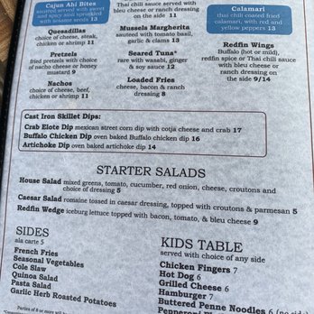 Redfin Blues - Starter menu - Seafood Near Me - Pittsburgh, Pennsylvania
