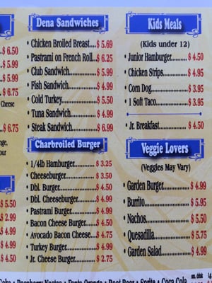 Menu photo 5 Dena Burgers Pasadena, CA Menu photo 5 Dena Burgers Pasadena, CA
