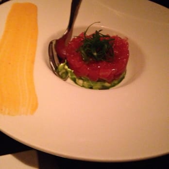 Buddakan - Double tuna tartare (with egg, avocado, and their sauce) - Chinese Near Me - New York, New York Buddakan - Double tuna tartare (with egg, avocado, and their sauce) - Chinese Near Me - New York, New York