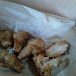 Domino's Pizza - I got sick just looking at this undercooked chicken! Disgusting!