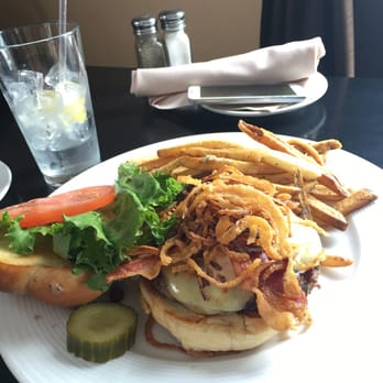 Mad Jack's Grill & Pub - Jacked up burger! He said it was really good meat! - New American Near Me - Aurora, Ohio