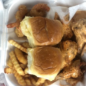 Two Cooking Cousins - Wings (Cajun Ranch), Shrimp, fries  combo - Seafood Near Me - Jacksonville, Florida