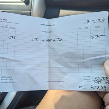 Lumber Logs - 2% surcharge for credit cards. Still, under $400 for five 5' long shelves, a foot deep? Seriously a steal!! - Building Supplies Near Me - St. Louis, Missouri