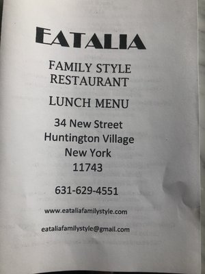 Menu photo 3 Eatalia Huntington, NY