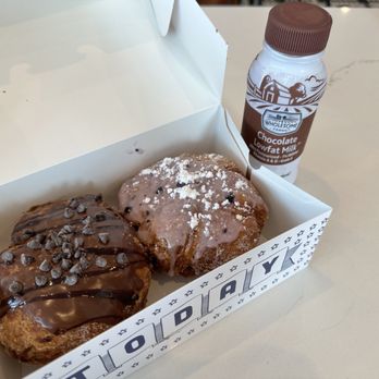 Parlor Doughnuts - Blueberry & Chocolate donut, chocolate milk - Donuts Near Me - Indianapolis, Indiana Parlor Doughnuts - Blueberry & Chocolate donut, chocolate milk - Donuts Near Me - Indianapolis, Indiana
