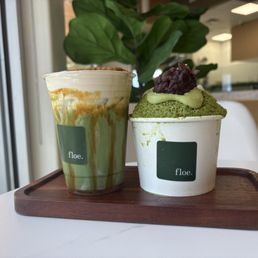 Matcha Bingsoo , Matcha Biscoff Latte