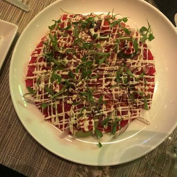 Morimoto - The Tuna Pizza was a salt bomb.  Had to return it. - Japanese Near Me - Las Vegas, Nevada