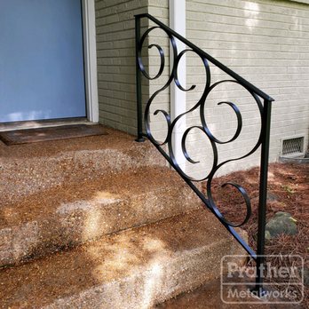 Prather Metalworks - Scrollwork handrail in West Meade neighborhood. Nashville, TN. - Metal Fabricators Near Me - Franklin, Tennessee Prather Metalworks - Scrollwork handrail in West Meade neighborhood. Nashville, TN. - Metal Fabricators Near Me - Franklin, Tennessee