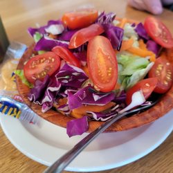 Spring Street Grill & Catering - Side salad served with the lemon chicken.