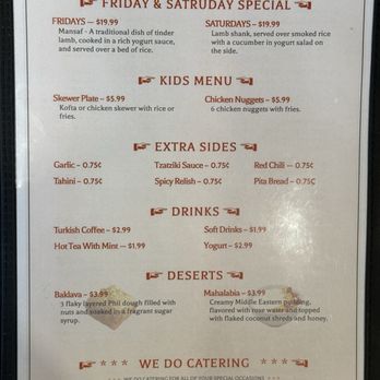 Hello Falafel - Menu 2/4. - Mediterranean Near Me - Lexington, Kentucky