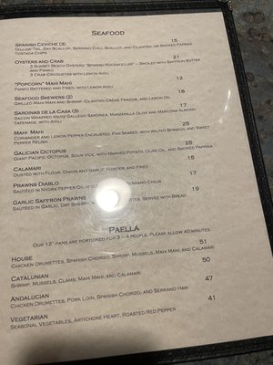 Menu photo 1 Elements Tapas Medford, OR