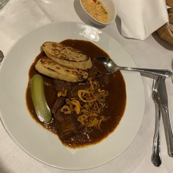 Griechenbeisl - Beef Goulash, not the finest I've ever had in Europe. Anywhere Hungary has them beat. - Austrian Near Me - Vienna, 9