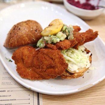 Wursthall - Chicken schnitzel sandwich - German Near Me - San Mateo, California Wursthall - Chicken schnitzel sandwich - German Near Me - San Mateo, California