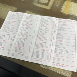 China Sky - Menu updated