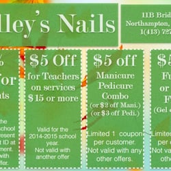 Kelley's Nails - Valid For the 2014-2015 School Year.
Please print out and bring in, only printed coupons will be accepted. Thank you.