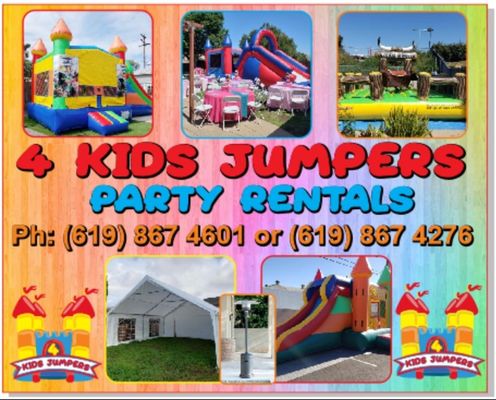 Unleash the Fun - Kid Jumpers - With a variety of themes are jumpers are always clean, sanitized, and always ready for action! Create lasting memories with our kid jumpers! Call Today! Unleash the Fun - Kid Jumpers - With a variety of themes are jumpers are always clean, sanitized, and always ready for action! Create lasting memories with our kid jumpers! Call Today!