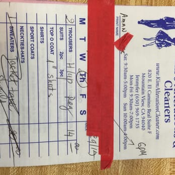 Kim's Alterations & Cleaners - Your ticket requested regular hem, not keeping the original hem. - Sewing & Alterations Near Me - Mountain View, California