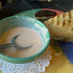 Savannah Moon Bakery & Cafe - Savannah sandwich + lobster bisque.