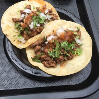 Spanglish Kitchen - Carne asada tacos with red salsa - Mexican Near Me - Alhambra, California Spanglish Kitchen - Carne asada tacos with red salsa - Mexican Near Me - Alhambra, California