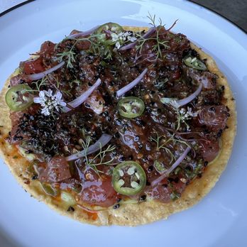 Ryla - Tuna poke tostada - Asian Fusion Near Me - Hermosa Beach, California Ryla - Tuna poke tostada - Asian Fusion Near Me - Hermosa Beach, California