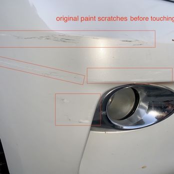Dent Pro Mobile - Original paint scratches before the fix - Body Shops Near Me