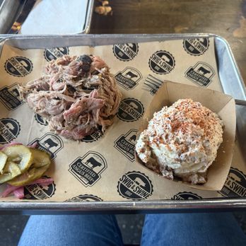 Swig & Swine - Pulled Pork, Baked Potato Salad - Barbeque Near Me - Charleston, South Carolina Swig & Swine - Pulled Pork, Baked Potato Salad - Barbeque Near Me - Charleston, South Carolina