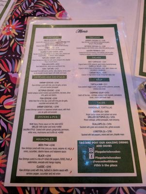 Menu photo 4 La Galería Los Cabos Cabo San Lucas, BCS Menu photo 4 La Galería Los Cabos Cabo San Lucas, BCS