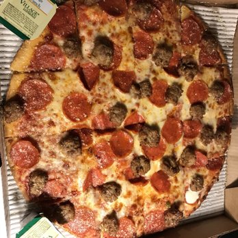 Marco's Pizza - Pepperoni & Sausage thin crust- delicious! - Pizza Near Me - Greeley, Colorado Marco's Pizza - Pepperoni & Sausage thin crust- delicious! - Pizza Near Me - Greeley, Colorado