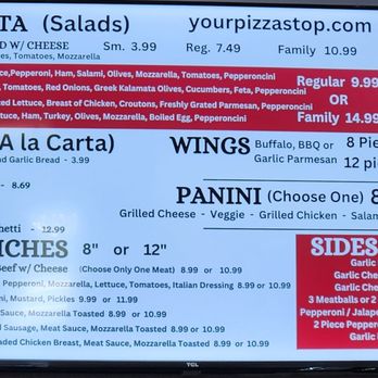Your Pizza Stop - Menu July '25 - Pizza Near Me - Murrieta, California