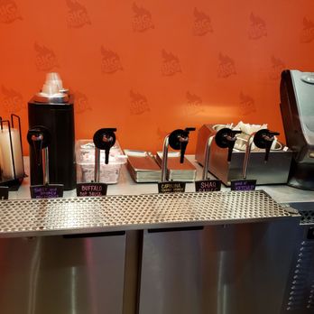 Big Chicken - Condiments bar. Shaq sauce tasted like Chick fil a sauce. - Chicken Shop Near Me - Las Vegas, Nevada