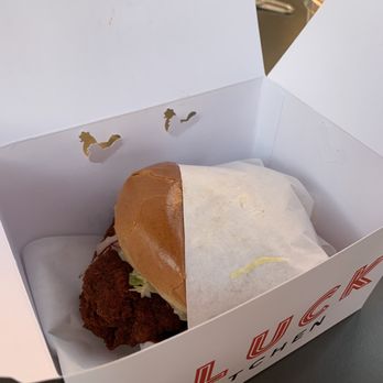 Cluck Kitchen - Not the HOTTEST level but one down. Plenty hot. I would try one lower next time. - Chicken Shop Near Me - Irvine, California Cluck Kitchen - Not the HOTTEST level but one down. Plenty hot. I would try one lower next time. - Chicken Shop Near Me - Irvine, California