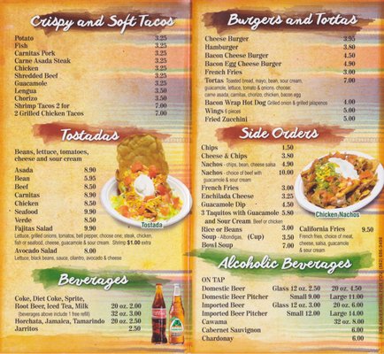 Menu photo 2 Adolfo's Mexican Food Laguna Beach, CA