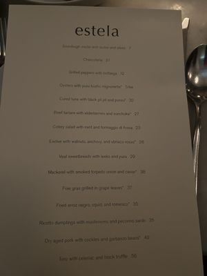 Menu photo 5 Estela New York, NY Menu photo 5 Estela New York, NY