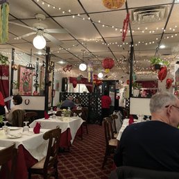 Decorations for Valentines Day (including Year of the Dragon and Mardi Gras) before the others with reserved seats arrived.