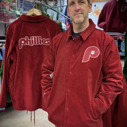 Monkey's Uncle - Throwback Phillies Corduroy Mitchell & Ness Jacket
