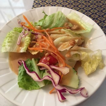 Thai Taste - Salad with peanut dressing - Thai Near Me - Indianapolis, Indiana Thai Taste - Salad with peanut dressing - Thai Near Me - Indianapolis, Indiana