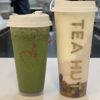 Tea Hut - Oreo matcha  Extra Thick Taro N Milk - Bubble Tea Near Me - San Carlos, California