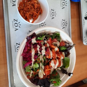 Zoa Moroccan Kitchen - Bellaire - Tangier salad, with cinnamon carrots on the side - Moroccan Near Me - Bellaire, Texas Zoa Moroccan Kitchen - Bellaire - Tangier salad, with cinnamon carrots on the side - Moroccan Near Me - Bellaire, Texas