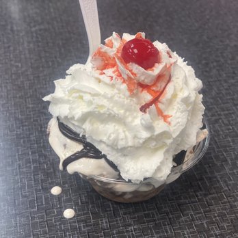 Coyle's Ice Cream - Small hot fudge sundae - Ice Cream & Frozen Yogurt Near Me - Bay Shore, New York Coyle's Ice Cream - Small hot fudge sundae - Ice Cream & Frozen Yogurt Near Me - Bay Shore, New York