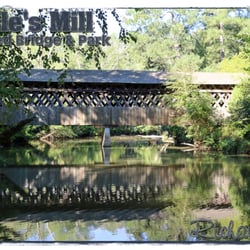 Poole's Mill Covered Bridge - Looks a lot like the Stone Mountain covered bridge: http://www.yelp.com/biz_photos/stone-mountain-covered-bridge-stone-mountain?