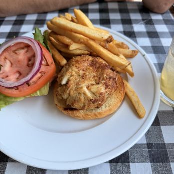 Latitude 38 Waterfront Annapolis - Crab Cake Sandwich - American Near Me - Annapolis, Maryland Latitude 38 Waterfront Annapolis - Crab Cake Sandwich - American Near Me - Annapolis, Maryland